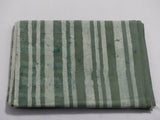 Handtrykk Duk Penselstrøk. Stripete bord Grønn