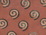 Handtrykk Duk Spiral  Rød
