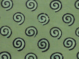 Handtrykk Duk Spiral  Grønn